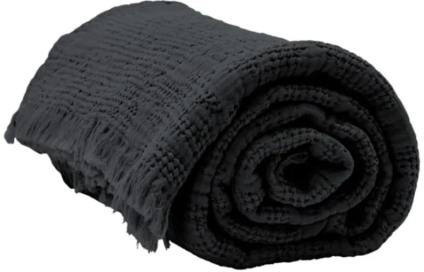 Hilda, päiväpeite, coal, 170x180 cm